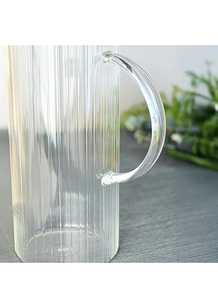 1500ML Metal Kapaklı Line Borosilikat Cam Yağlık & Sürahi – Şık, Dayanıklı ve Sağlıklı Saklama Çözümü (9cm x 23CM) fırsatları