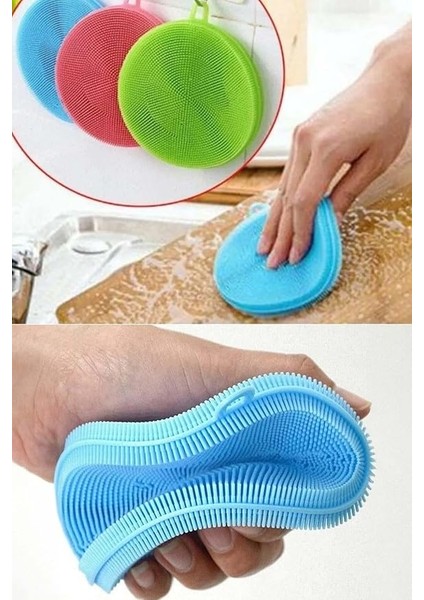 Bulaşık Yıkama Pedi 2 Adet, Sihirli Tencere Tava Temizleme, Ikili Yıkama Fırça Pedi Çizilme Engelleyen fiyatları