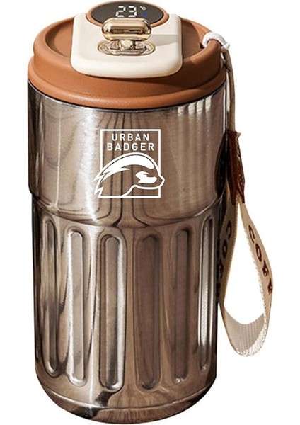 Badger Termometreli Çelik Kahverengi Termos 410 Ml, Dayanıklı Kamp Ekipmanları, Kamp Aksesuarları, Açık Hava Sporları, Doğa Sporları, Yürüyüş, Kamp Mutfağı, Kamp Malzemeleri