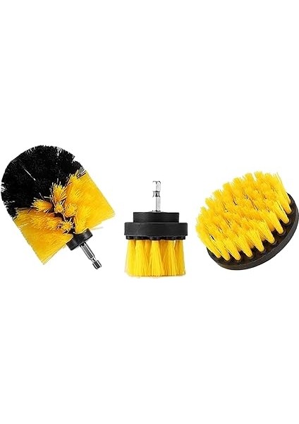 Matkap Fırçası Seti, Sabitleme Kiti, 3'lü Paket, Harç, Fayans, Lavabo, Küvet, Banyo ve Mutfak Yüzeyi Için (Sarı) (Matkap Dahil Değildir) fiyatları