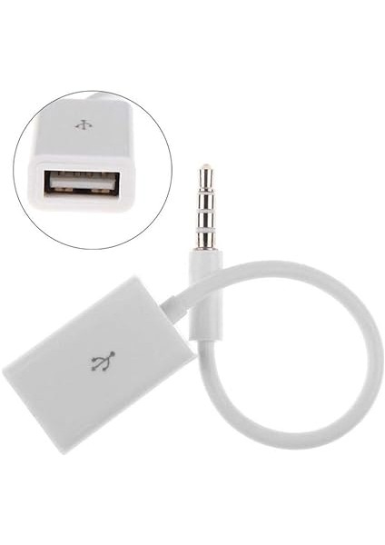 4655 3.5 mm To USB Aux Dönüştürücü Adaptör Kablosu fiyatları
