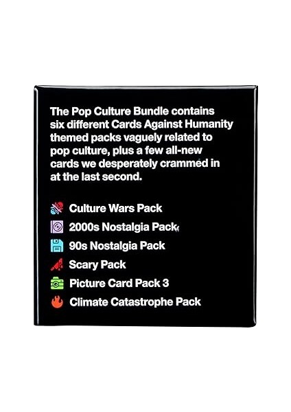 Against Humanity Insanlığa Karşı Kartlar: Pop Kültürü Paketi | 6 Temalı Paketler + 10 Yeni Kart | 2023 Için Yeni! modelleri
