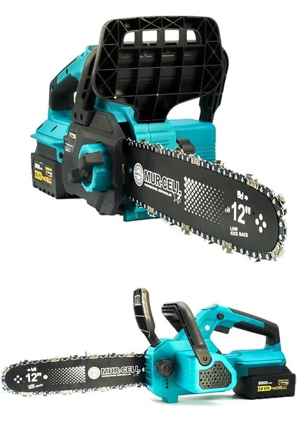 Germany Style Çift Akülü Testere 58VFX 8000 Mah Kömürsüz Motorlu Otomatik Yağlamalı Şarjlı Testere