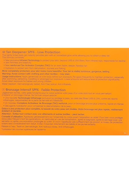 Tan Deepener Spf6 200 ml Bronzlaştırıcı 1 Paket fırsatları