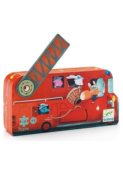 Dekoratif Puzzle 16 Parça The Fire Truck Dj0 fırsatları