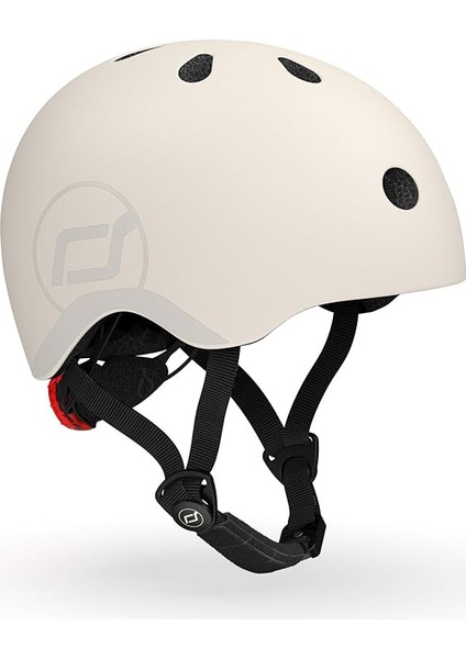 And Ride Ayarlanabilir Askılı Bebek Kaskı, Mat Kaplama, S ve M Bedenler, LED Güvenlik Işığı ve Ek Koruma Için Yumuşak Polar Dolgu Dahil