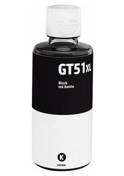 Print Hp GT51 ile Uyumlu Siyah Mürekkep (M0H57AE) Siyah Mürekkep -