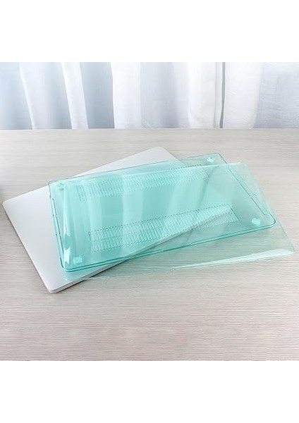MacBook Air 13 Kılıf A1369 A1466 2010 2017 Kristal Parlak Şeffaf Sert Kapak Çizilmez Koruma Eski USB Girişli Seri Uyumlu Açık Yeşil fırsatları