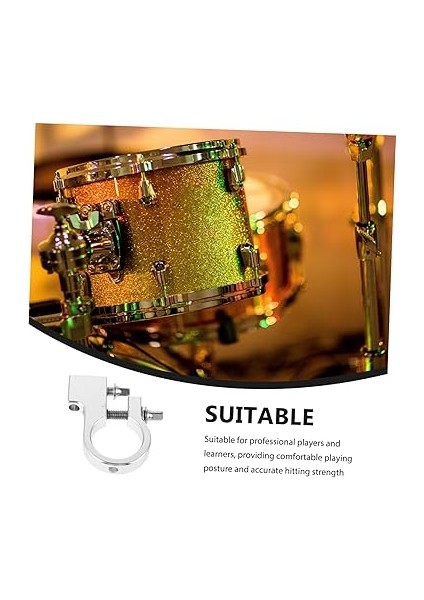 Davul Kelepçesi Bateri Pedalı Kelepçesi Dayanıklı Bateri Çubuğu Tutucusu Ergonomik Aksesuarlar Tutma Kullanışlı Baget Tutucu Klipsi Müzik Aleti Parçaları Çinko Alaşım Silver indirimleri