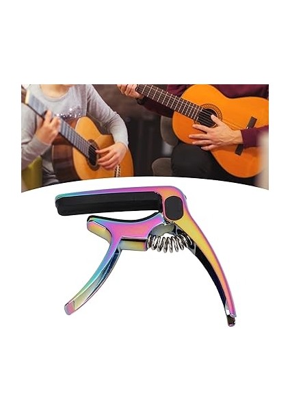 Gitar Için Kapo, Metal Gitar Kaposu, Akustik, Elektro Gitar, Bas, Ukulele, Mandolin ve Banjo Için Ses Ayarlama Aleti, 7,3 x 8,5 x 1,3 cm / 2,9 x 3,3 x 0,5 Inç modelleri