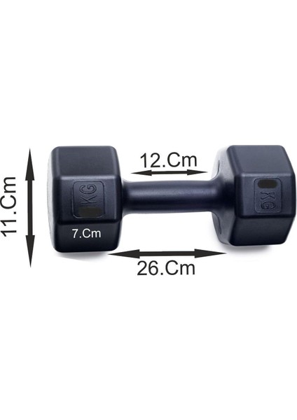5 kg Dambıl x 2 Adet = 10 kg Siyah fiyatları