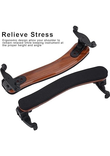 Ayarlanabilir Hafif Keman Omuz Dayanağı, Enstrüman Aksesuarı 3/4 4/4 Boy Için fırsatları