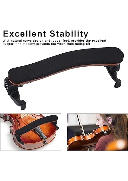 Ayarlanabilir Hafif Keman Omuz Dayanağı, Enstrüman Aksesuarı 3/4 4/4 Boy Için indirimleri
