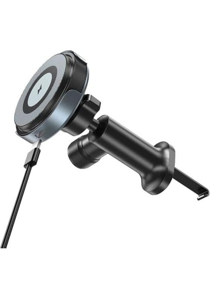 CXP-034 Magsafe ile Uyumlu Kablosuz Şarj Özellikli Peteğe Takılıp Kilitlenebilen 15W Hızında Hızlı Mıknatıslı Premium Kalite Ce Rohs Onaylı 3A Şarj Araç Tutucu Araç Içi Telefon Tutucu