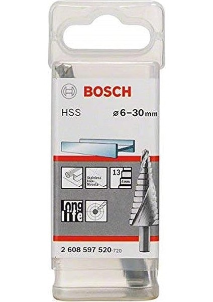 Professional Accessories Hss Kademeli Matkap Ucu (Ince Malzemeler Için, Örneğin Çelik Sac, Çap 6-30 Mm, 13 Kademeli) fiyatları