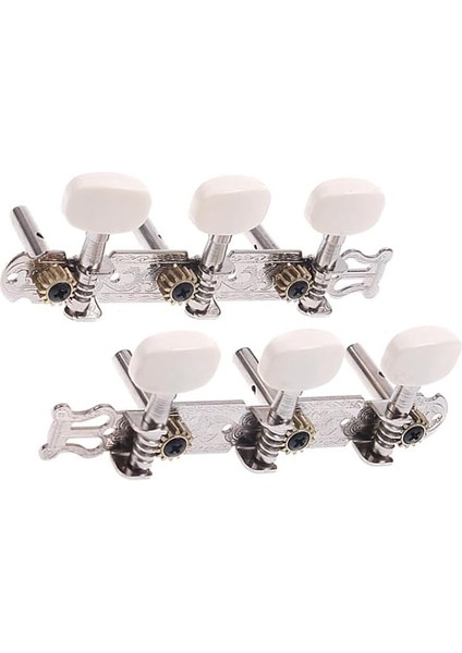 1 Çift Profesyonel Gitar Akort Mandalları Klasik Gitar Teli Akort Mandalları Makinesi Gitar Aksesuarları Sol Sağ 3L3R Tuner Tuşları Parçası