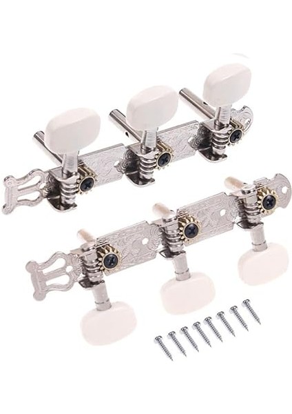 1 Çift Profesyonel Gitar Akort Mandalları Klasik Gitar Teli Akort Mandalları Makinesi Gitar Aksesuarları Sol Sağ 3L3R Tuner Tuşları Parçası modelleri