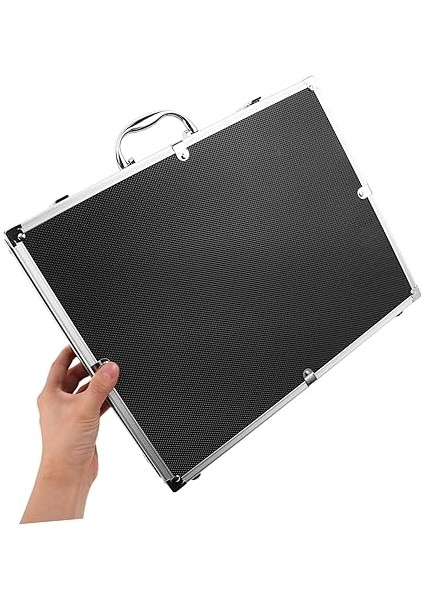 El Tipi Mikrofon Taşıma Çantası: Mikrofon ve Kabloları Saklamak Için Çoklu Yuvalara Sahip Alüminyum Saklama Kutusu - Mikrofon Aksesuarları Kutusu modelleri