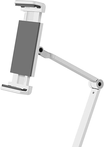 STD20144LG 360° Ayarlanabilir Teleskobik 4"-13" Ergonomik Tablet Standı (Gümüş) fırsatları
