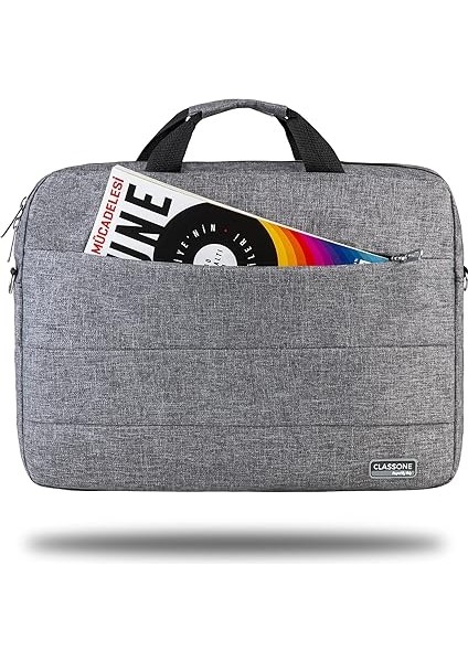 Romeo Serisi TL2004 15.6 Inch Uyumlu Su Geçirmez Kumaş, Notebook, Laptop , El Çantası- Gri modelleri