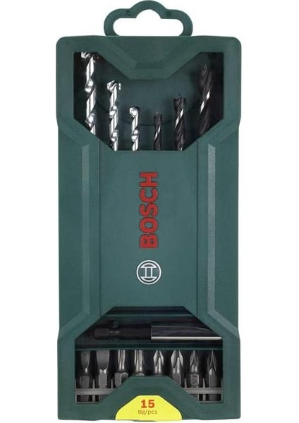 Beton Matkap Ucu ve Vidalama Seti, Yeşil, 15 Adet, Ahşap Delme Ucu: 4/6/8, Beton Delme Ucu: 5/6/8, Uzun Ömürlü Kullanım fiyatları