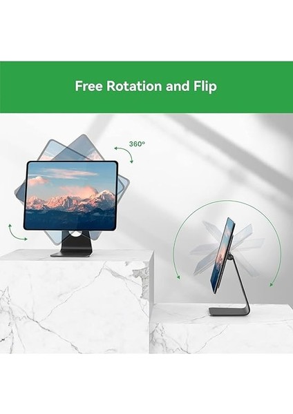 Ipad Air 11 Inç M2 2024 ile Uyumlu Ayarlanabilir Manyetik Ipad Standı 360° Dönebilen Alüminyum Tutucu modelleri