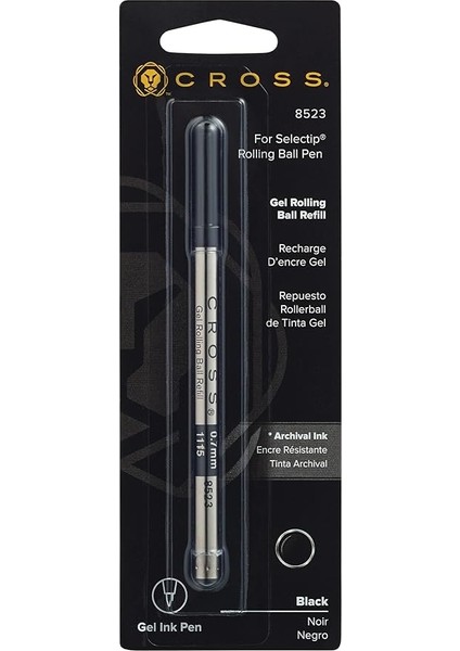 8523D Jel Roller Refil Siyah Medium Uç