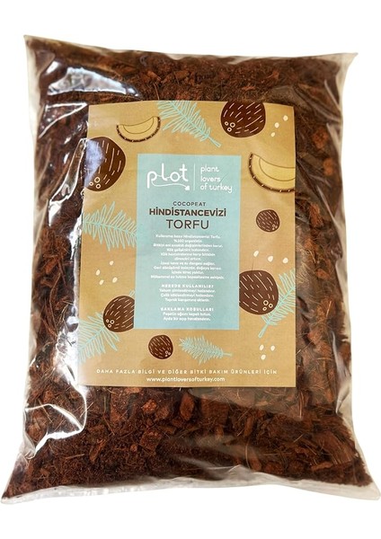 Cocopeat/hindistan Cevizi Torfu /%100 Doğal Torf 5 Lt - 9 Lt (9 Lt)