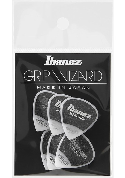 Grip Wizard Serisi Sand Grip Flat Pick - Beyaz 6 Adet (PPA16XSG-WH)