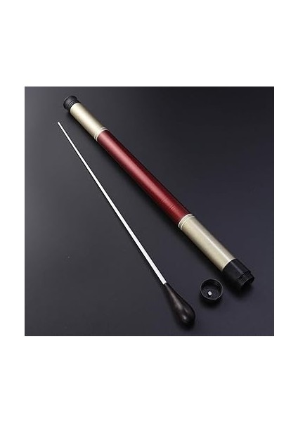 2 Adet Orkestra Baton Müzik Dirigent Baton Konser Müzikal Accssory Kılıflı (Siyah + Kahverengi) modelleri