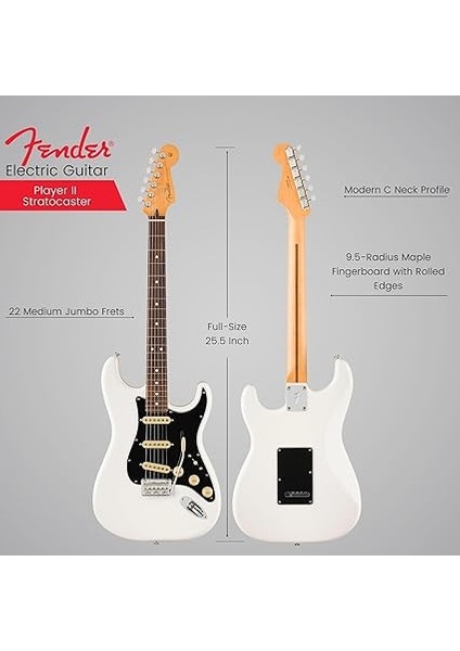 Player Iı Stratocaster Polar White - Maple Elektro Gitar modelleri