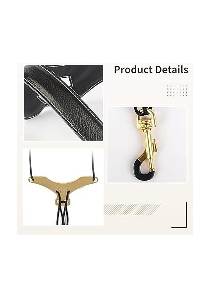 Tenor ve Soprano Saksafonlar Için Ayarlanabilir Deri Boyun Askısı, Çift Omuz Desteği, Her Yaş Için Hafıza Alaşımlı Dolgu fırsatları