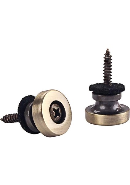 Gitar Askısı Düğmeler Metal Uç, Gitar Bas Için Kayış Kilitleri, Bronz