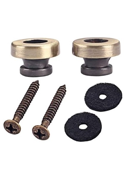 Gitar Askısı Düğmeler Metal Uç, Gitar Bas Için Kayış Kilitleri, Bronz fırsatları