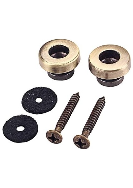 Gitar Askısı Düğmeler Metal Uç, Gitar Bas Için Kayış Kilitleri, Bronz indirimleri