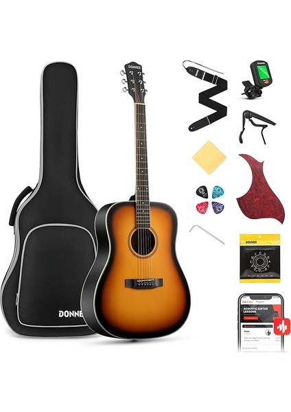 Dag-1s Akustik Gitar Paketi (Sunburst)
