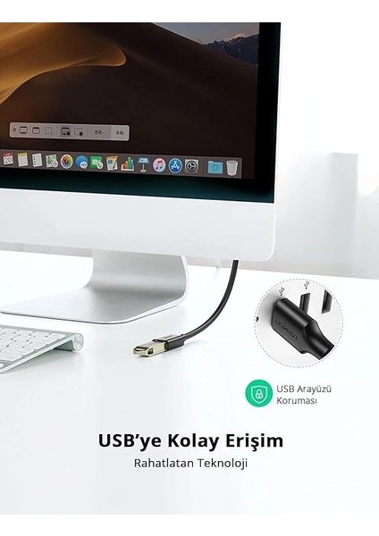 USB 3.0 Uzatma Kablosu, 50 Cm, Siyah fiyatları