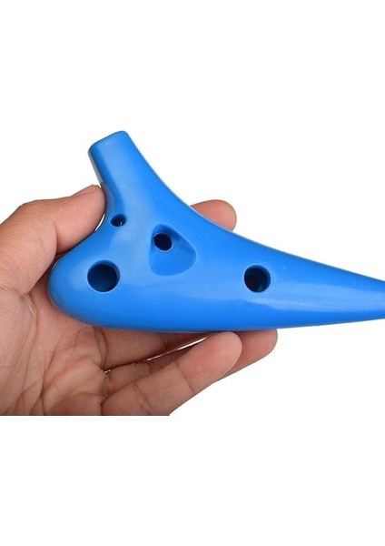 Ocarina 12 Delik Ocarina Alto C Ocarina Flüt Ocarina Sualtı Müzik Nefesli Enstrüman Mavi fırsatları