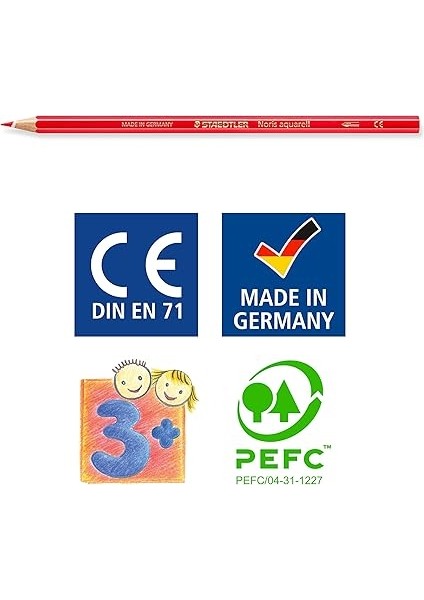 144 10NC24 Noris Clup Aquarell Kuruboya 24'lü Fırça Hediyeli indirimleri