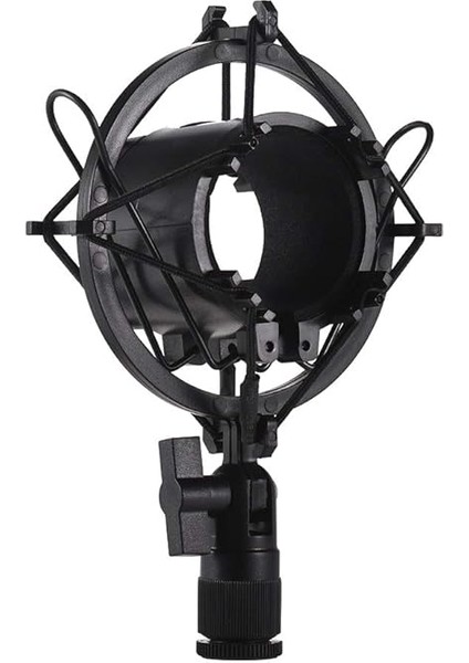 Univerdal Kondansatör Mikrofon Mikrofon Şok Mou Tutucu Braketi Plastik - Titreşim Çevrimiçi Yayın Stüdyosu Müziği Için Siyah fiyatları