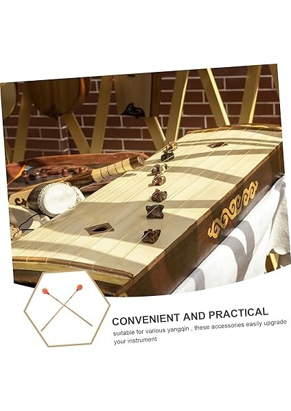 1 Çift Ahşap Saplı Sarılı Perküsyon Aleti Xylophone ve Glockenspiel ile Uyumludur Müzik Dersi ve Pratik modelleri