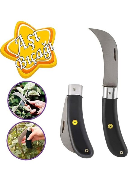 Bıçağı Eğri Uçlu Ara Çakı Bağ Bıçağı Paslanmaz Çelik Plastik Saplı Katlanır Bıçak 22 cm fiyatları
