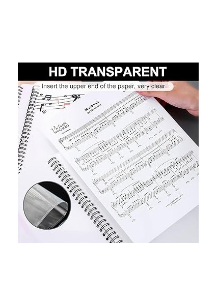 Müzik Klasörü, Nota Defteri A4, Saklama Klasörü, Siyah, Yüksek Kapasiteli, Müzisyenler, Okul ve Ev Için Uygundur indirimleri
