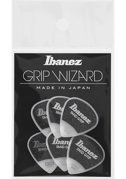 Grip Wizard Serisi Sand Grip Flat Pick - Beyaz 6 Adet (PPA16MSG-WH) fırsatları