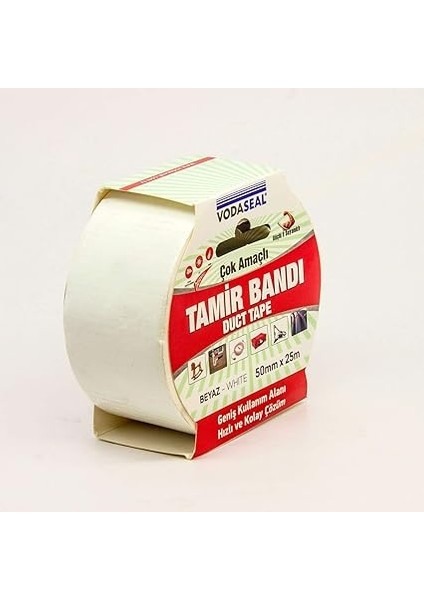 Çok Amaçlı Tamir Bandı, 50MMX25MT, Beyaz indirimleri