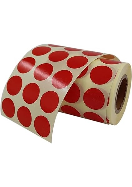 Etiketler , Hazır Al Hızlı Al 25MM Yuvarlak Etiket Kalıcı Renk Kodu Nokta Çıkartmaları, Rulo Başına 2500 Etiket, Kaplamalı Rulo Etiket Yan Yana 3lü (Kırmızı) modelleri