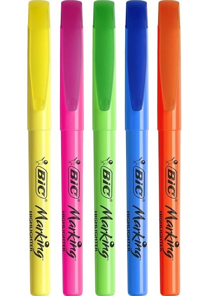 Intensity Marking Highlighter Fosforlu Kalem 5'li Blister Karışık Renkler, Floresan Su Bazlı Mürekkep fırsatları
