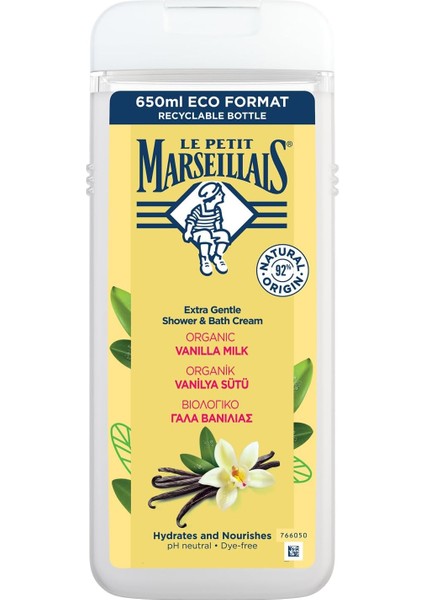 Petit Marseillais Vanilya Sütü Duş Jeli 650 ml