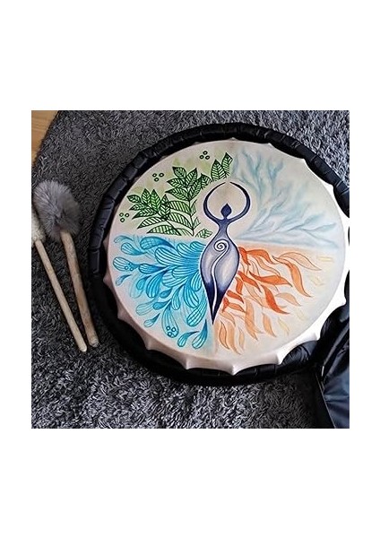 2pack Şaman Davul,hayat Anası Sibirya Davul Manevi Müzik,kuş Desen El Yapımı Şaman Davul,el Davul Ses Şifacı Şaman Davul fiyatları