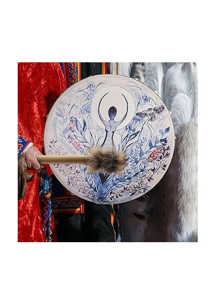 2pack Şaman Davul,hayat Anası Sibirya Davul Manevi Müzik,kuş Desen El Yapımı Şaman Davul,el Davul Ses Şifacı Şaman Davul modelleri